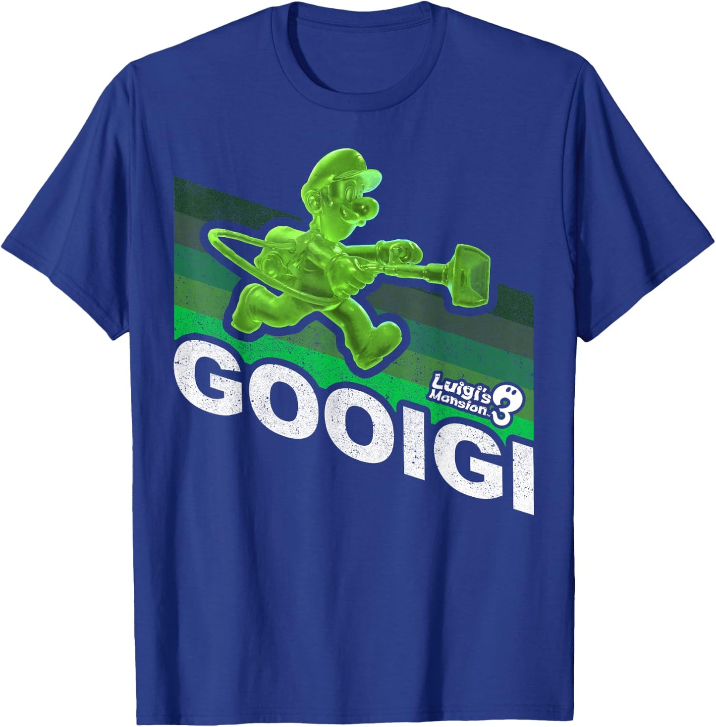 Luigi's Mansion 3 Gooigi Retro Line T-Shirt - T-Shirt | Royal