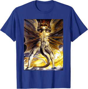 The Red Dragon and the Woman William Blake Romanticism Art T-Shirt - T-Shirt | Royal