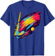 Colourful Painted Field Hockey Stick on Artistic Field Hockey , black T-Shirt - T-Shirt | Royal