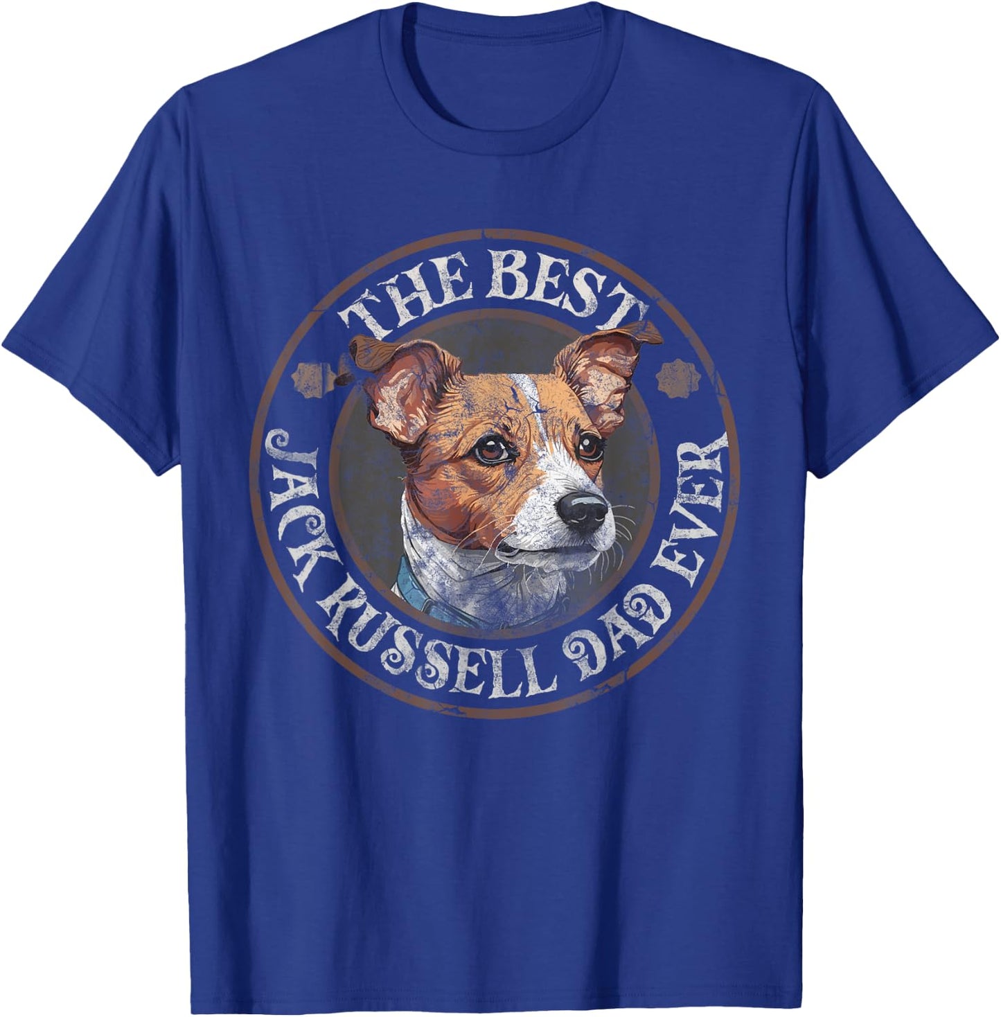 Best Jack Russel Dad Ever Jack Russell Terrier Mother Dog T-Shirt - T-Shirt | Royal