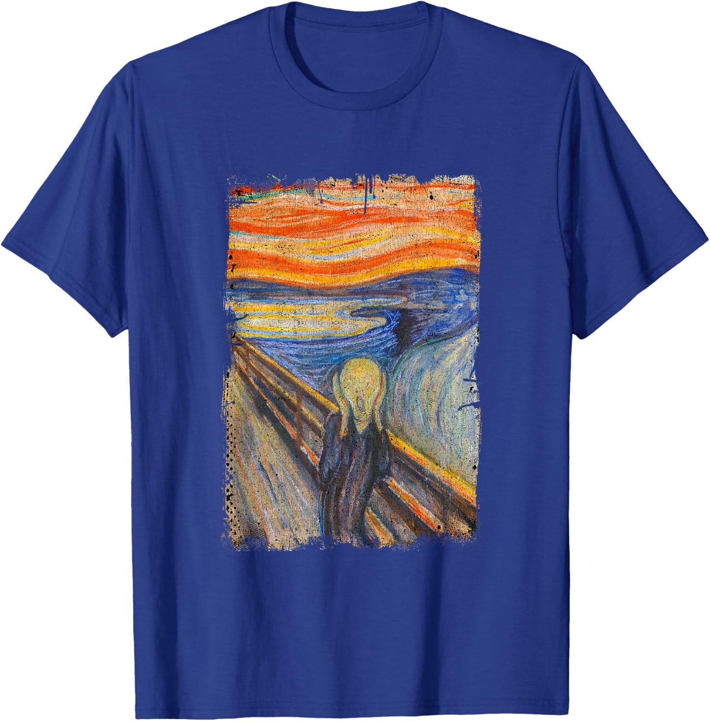 The Scream by Edvard Artist Munch Famous Painting T-Shirt - T-Shirt | Royal