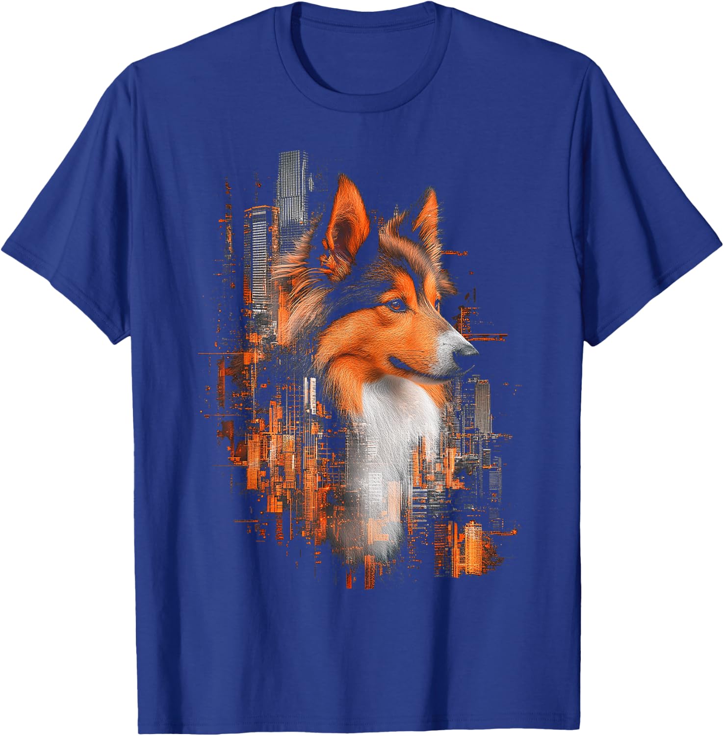 Shepherd Dog Design Shetland T-Shirt - T-Shirt | Royal