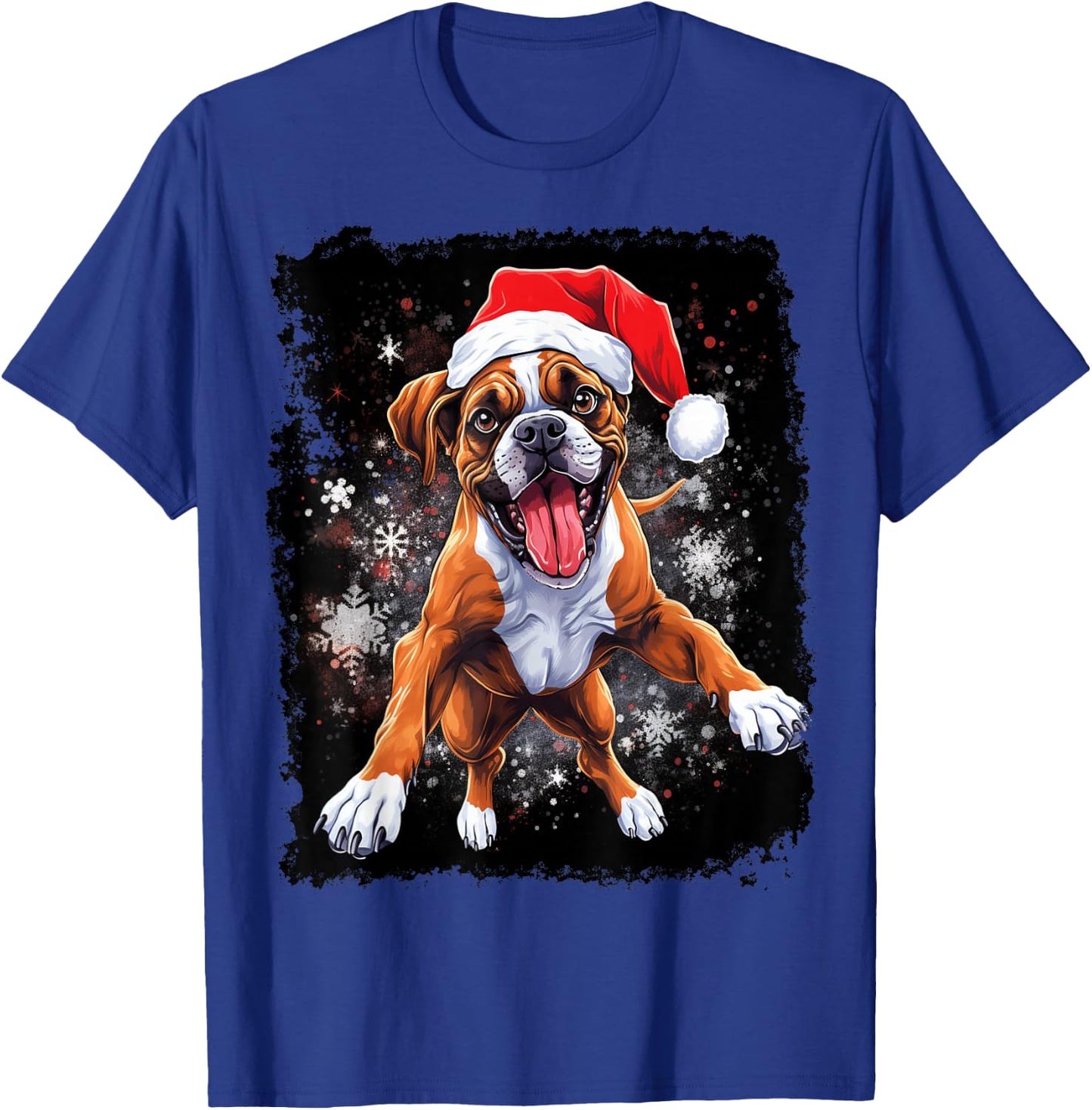 Christmas Boxer Dog T-Shirt - T-Shirt | Royal