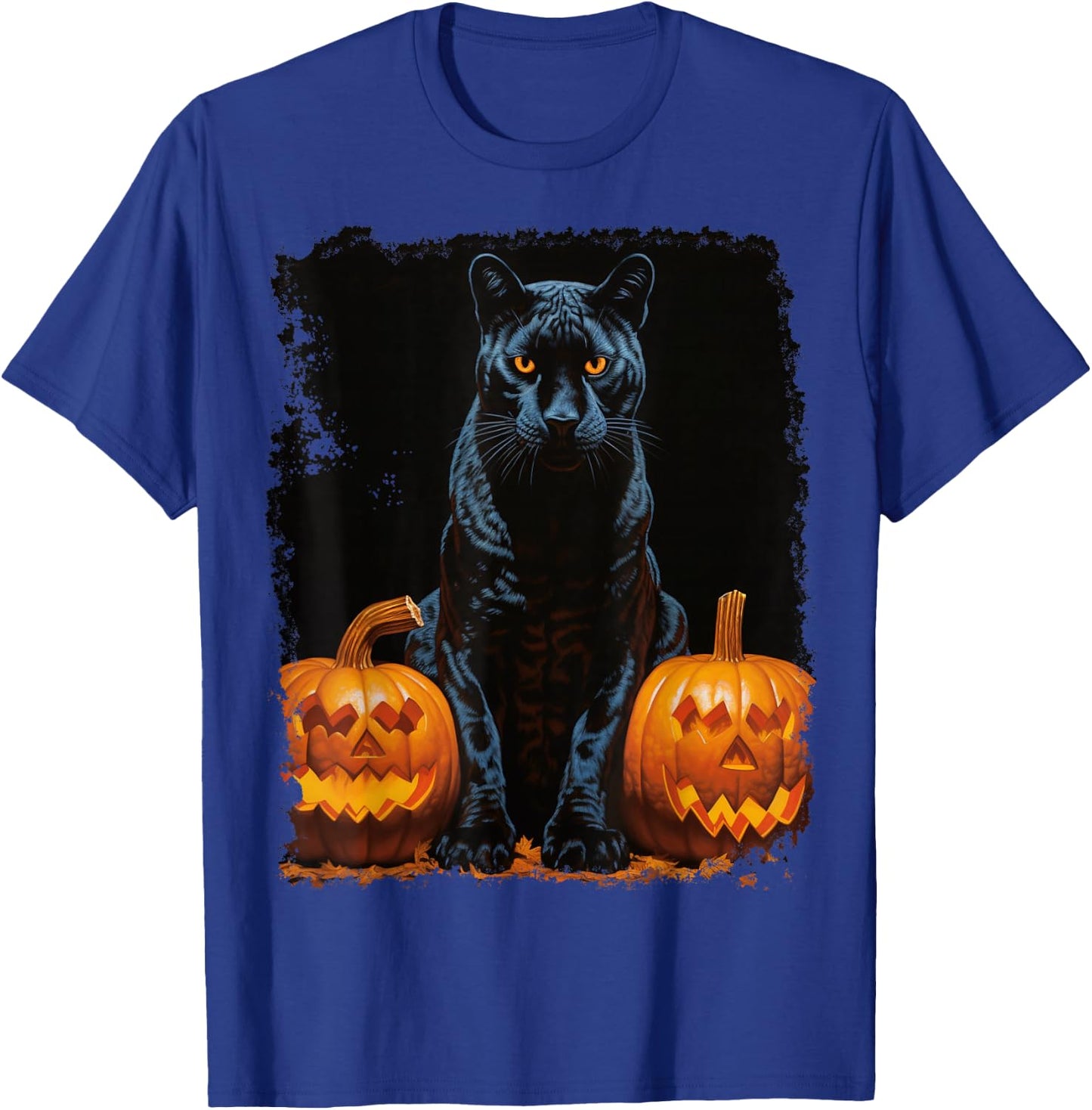 Halloween Panther Black T-Shirt - T-Shirt | Royal