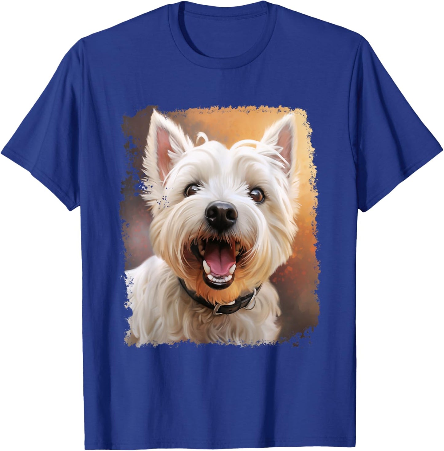 Westie Dog West Highland White Terrier T-Shirt - T-Shirt | Royal