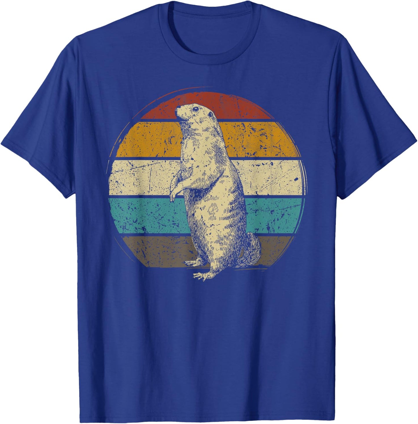 Prairie dog vintage for Prairie Dog Lover 60s 70s Retro Women Kids T-Shirt - T-Shirt | Royal