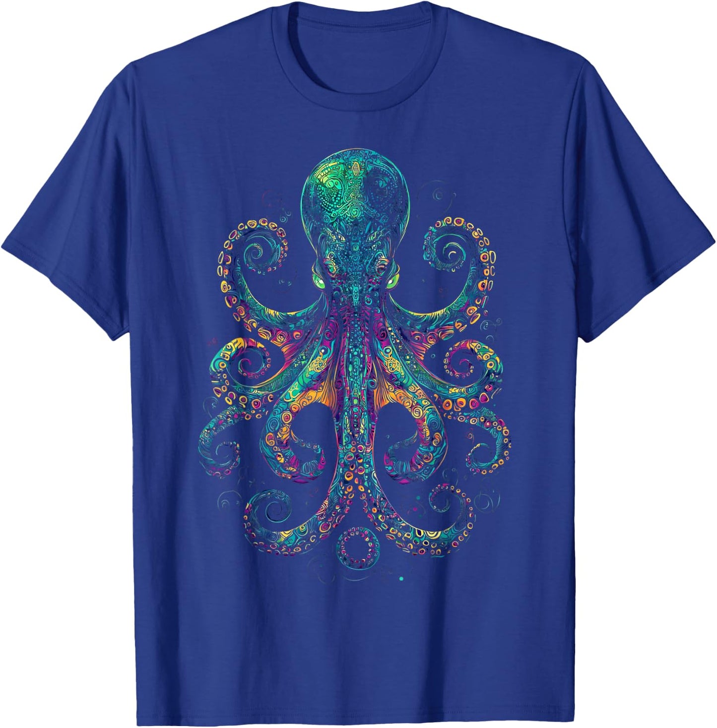 Grunge Octopus | Graphic T-Shirt - T-Shirt | Royal