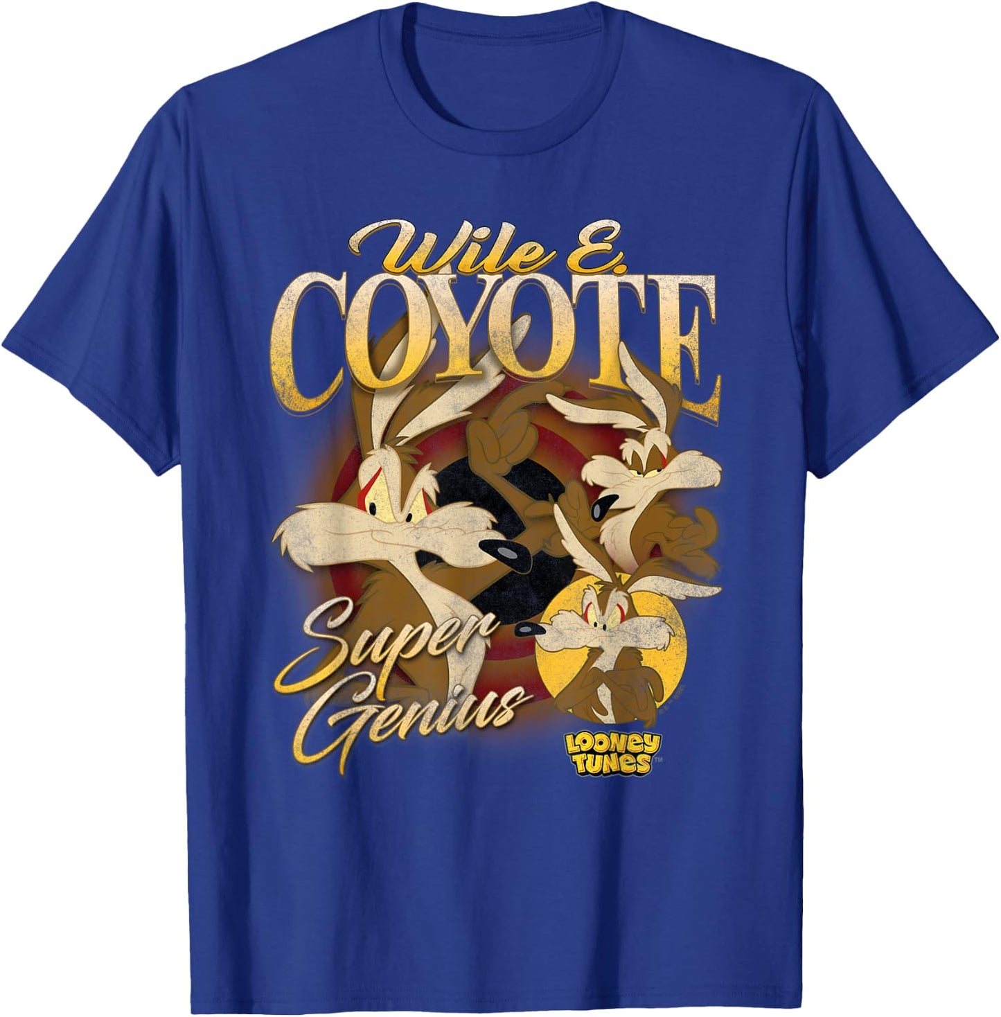 Looney Tunes Bootleg Wile E Coyote T-Shirt - T-Shirt | Royal