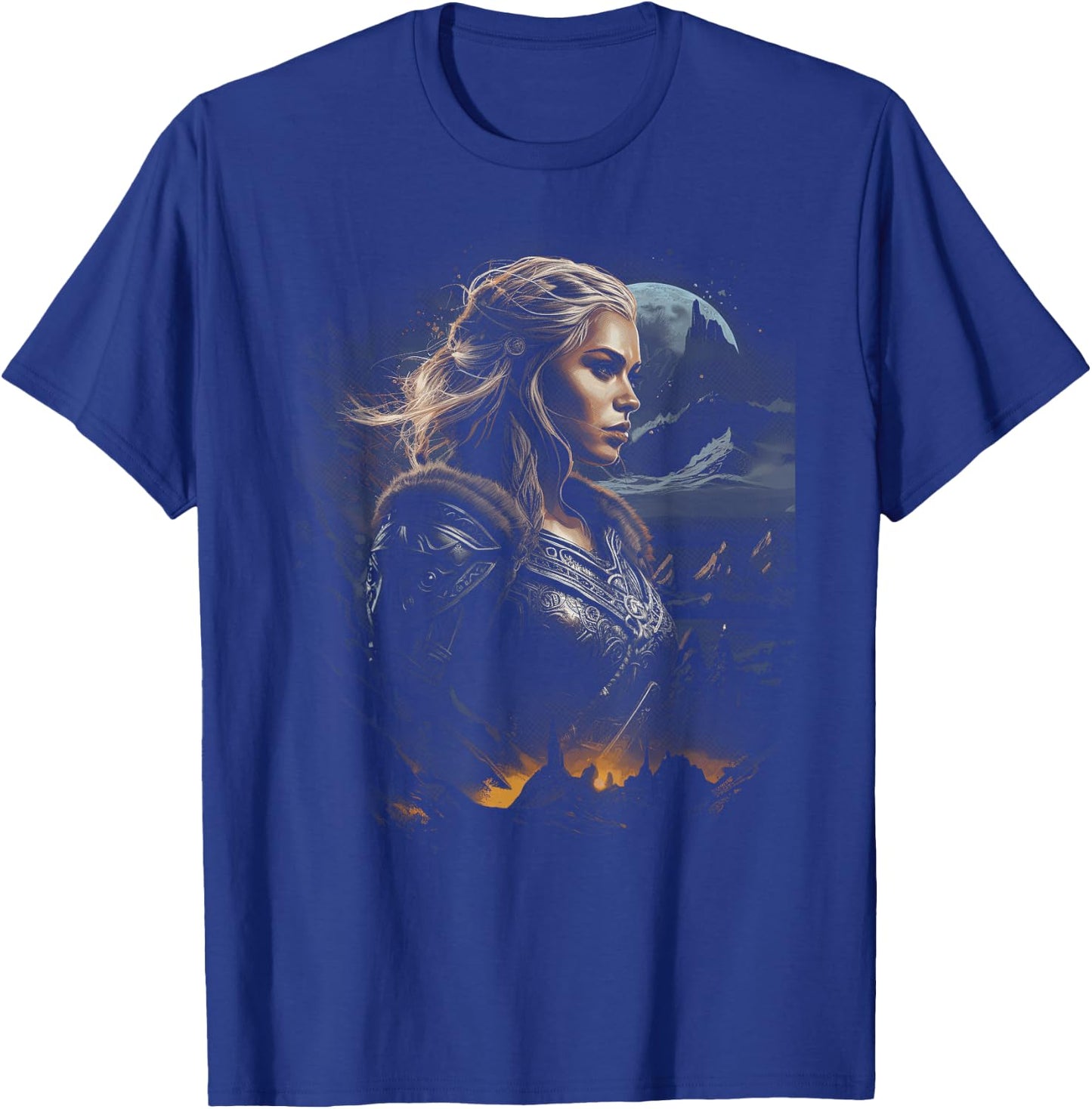 Female Warrior Lagertha Nordic Mythology Odin , black T-Shirt - T-Shirt | Royal