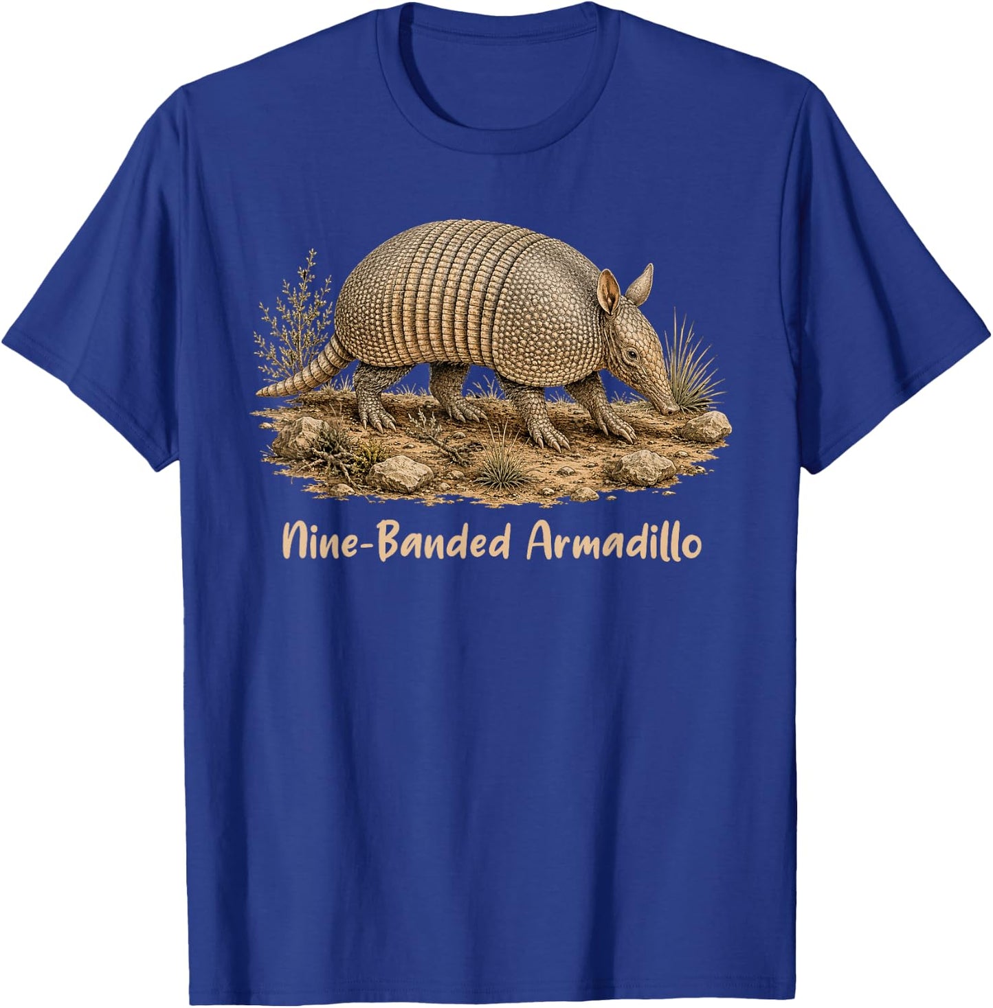Armadillo Lover Nine-Banded Armadillo Western Life Wildlife T-Shirt - T-Shirt | Royal