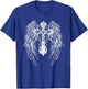 Cyber Siligism Y2K Angel Wings Cross T-Shirt - T-Shirt | Royal