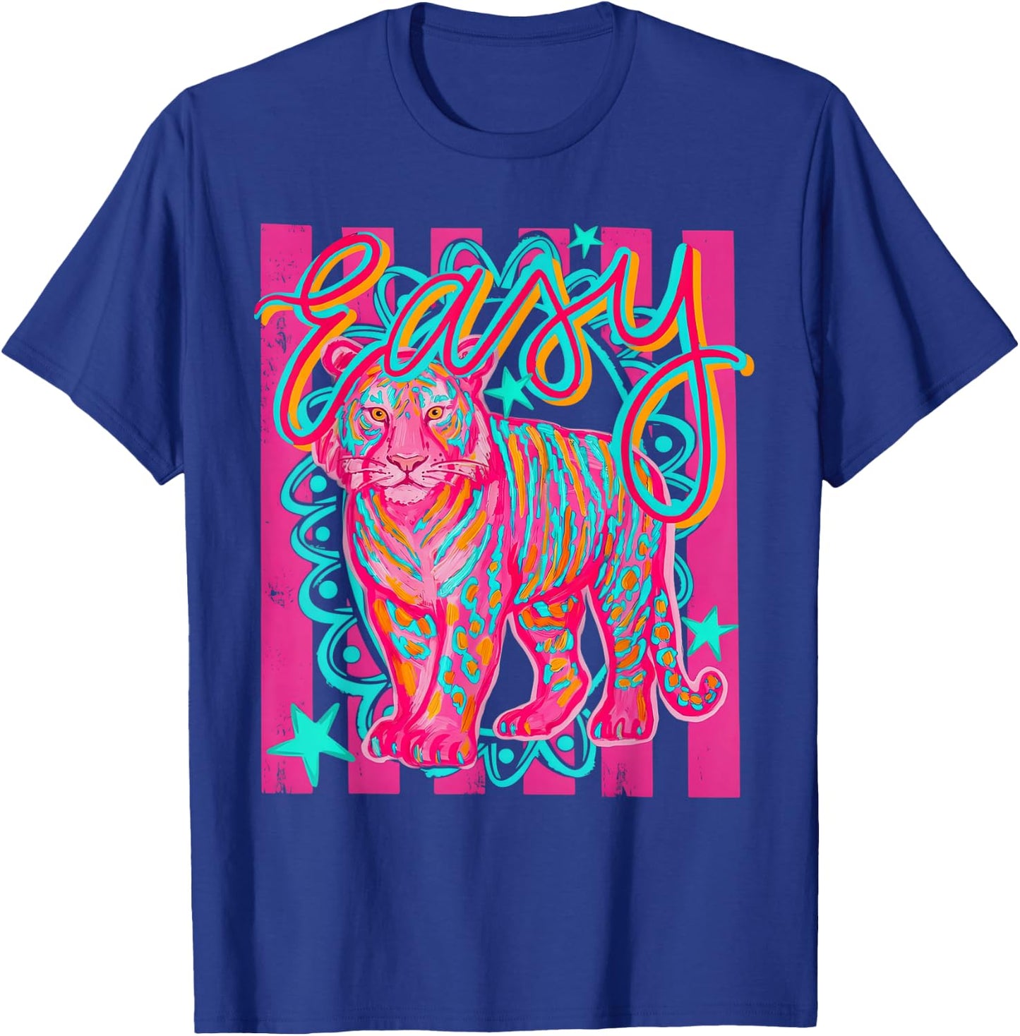 Preppy Easy Tiger Last Day of School T-Shirt - T-Shirt | Royal