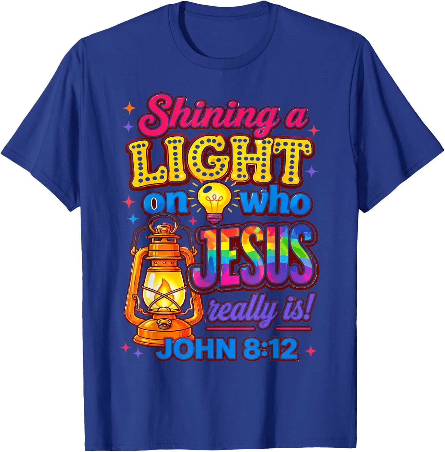 Jesus Light of The World Illumination Station VBS 2026 T-Shirt - T-Shirt | Royal
