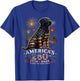 American Flag Labrador Retriever Dog Lab Patriotic T-Shirt - T-Shirt | Royal