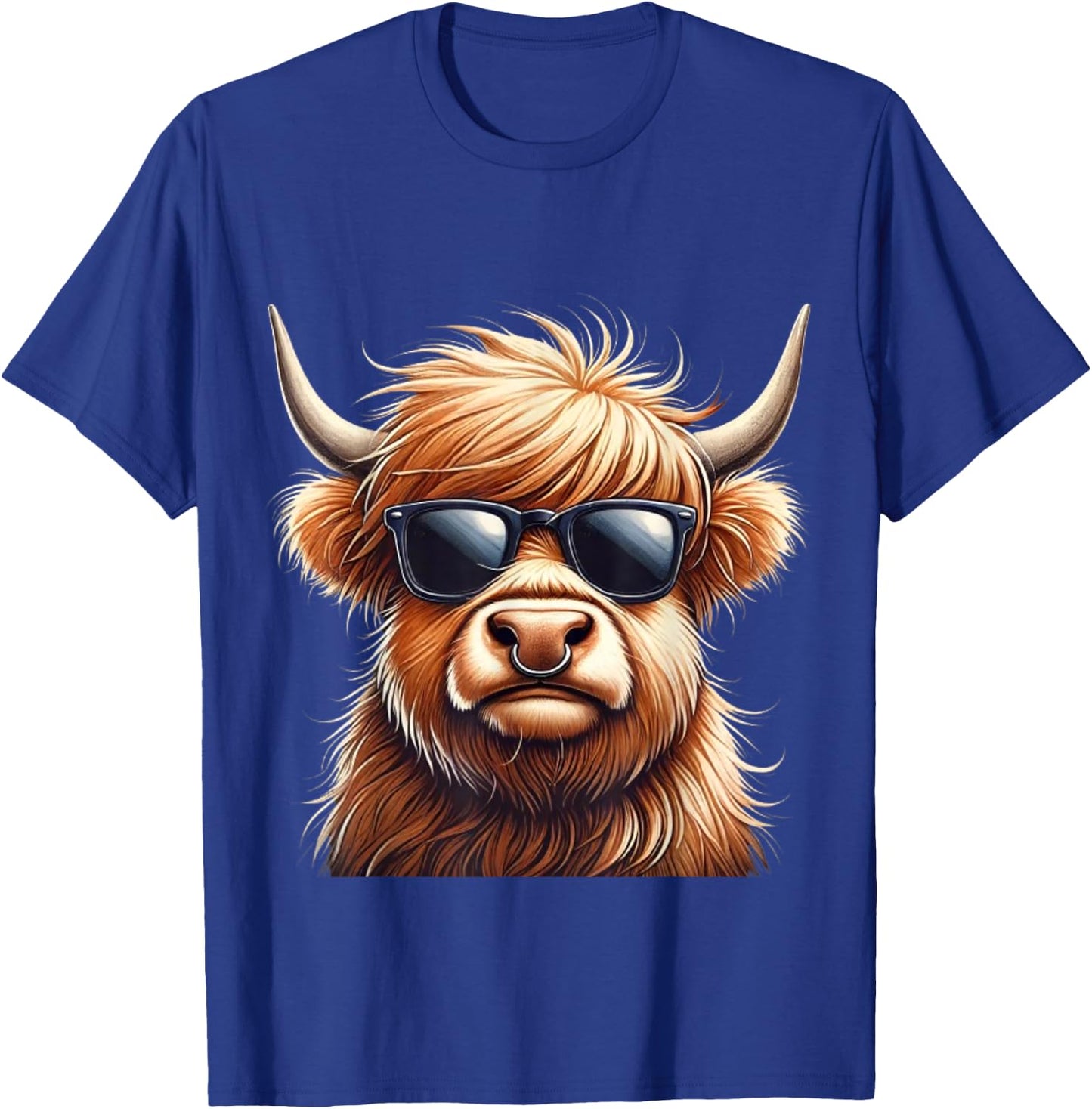 Highland cow design for farmers and highland cow T-Shirt - T-Shirt | Royal