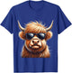 Highland cow design for farmers and highland cow T-Shirt - T-Shirt | Royal