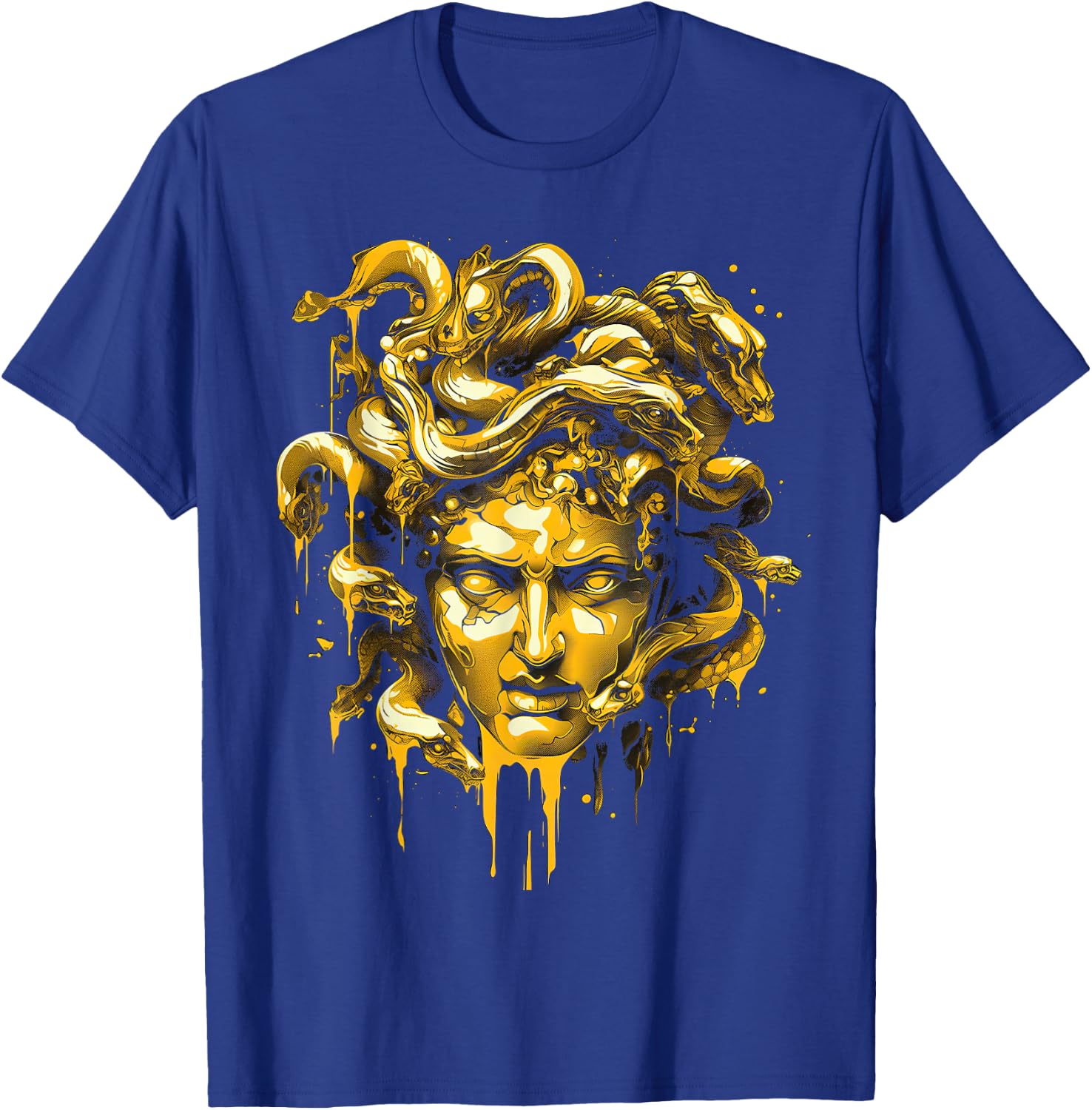 Medusa Head Greek Mythology Ancient Snake Hair T-Shirt - T-Shirt | Royal