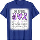 Peace Love Purple Up In April We Wear Purple Military Kids T-Shirt - T-Shirt | Royal