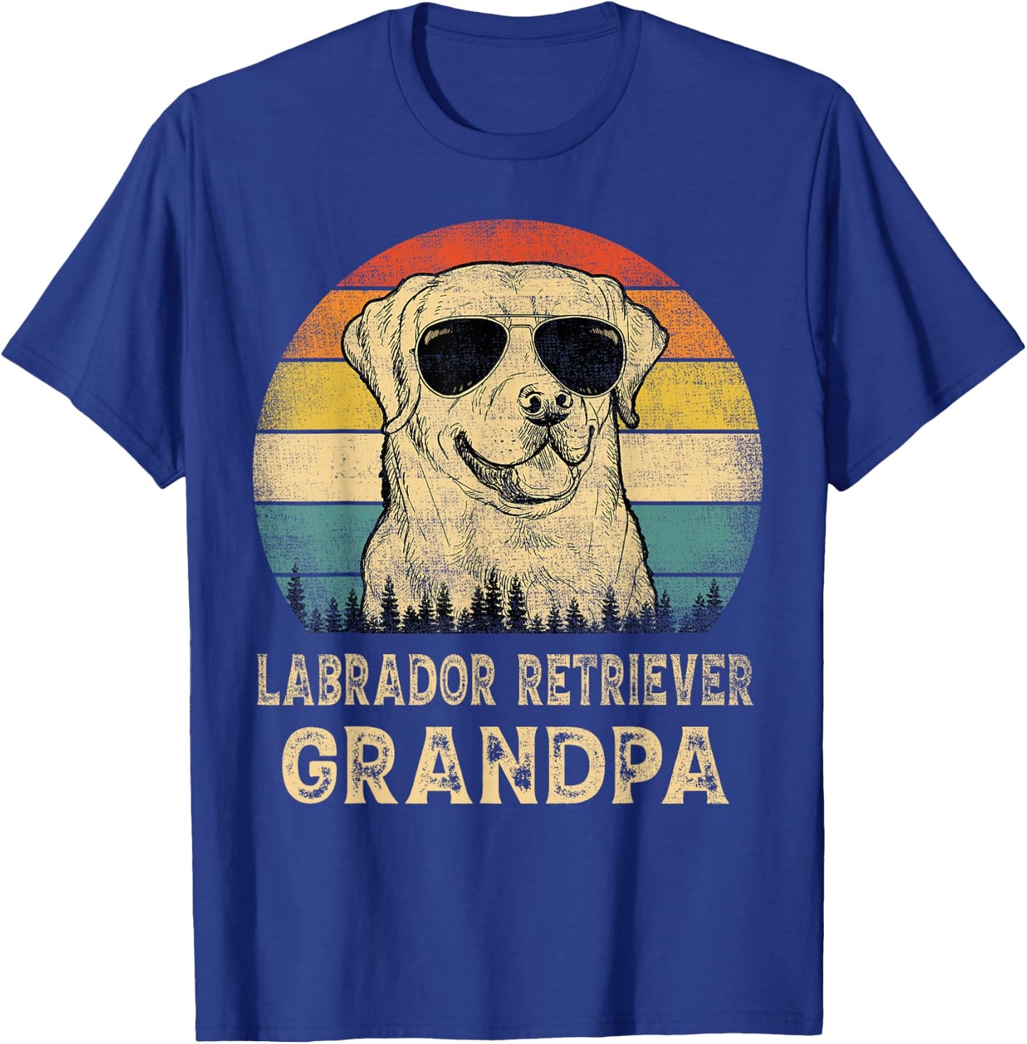 Vintage Labrador Retriever Grandpa Dog Lovers Father's Day Women T-Shirt - T-Shirt | Royal