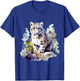Schneeleopard Winter Mountain Big Cat Wildlife T-Shirt - T-Shirt | Royal