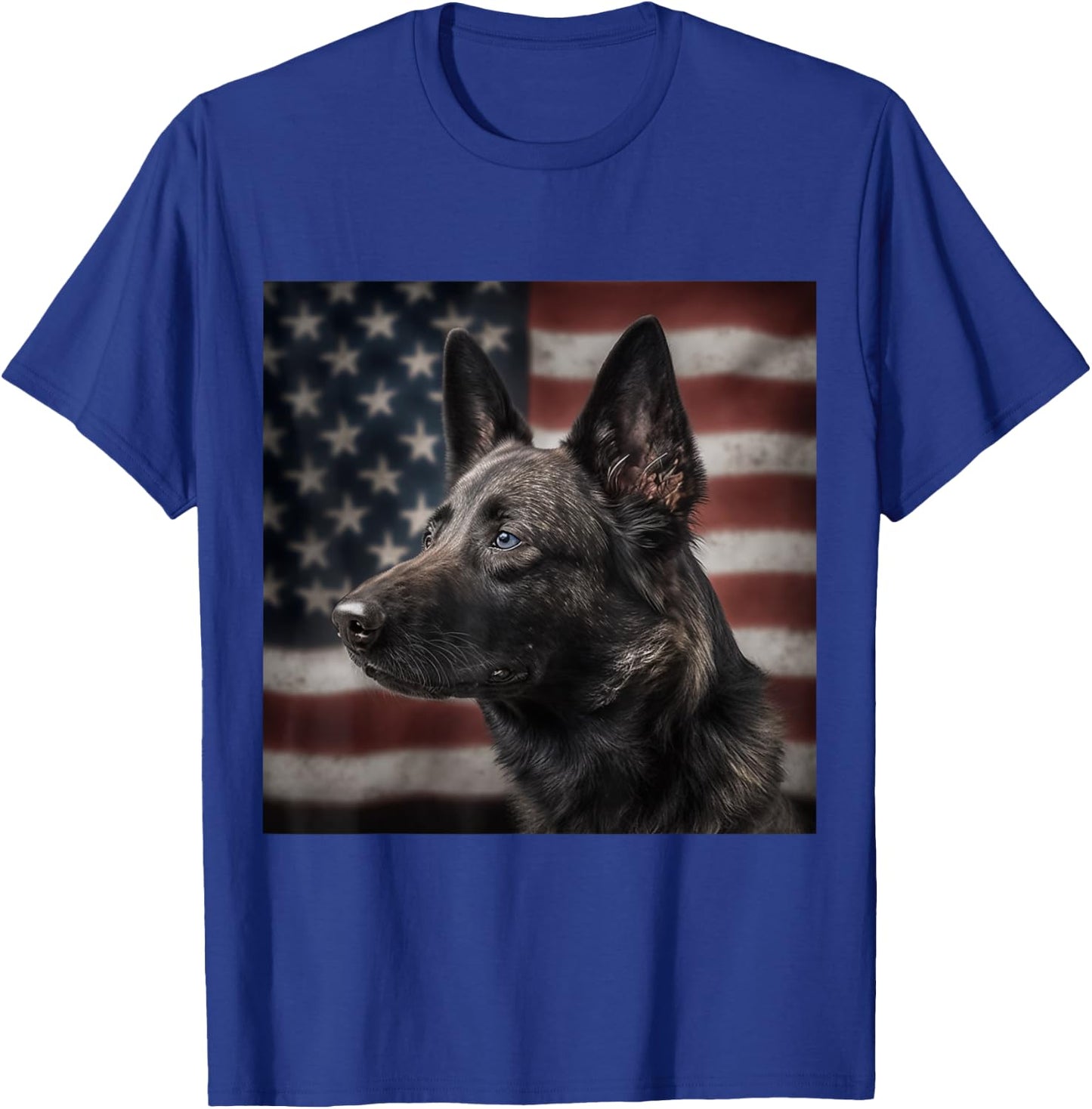 Dutch Shepherd 4th of July - Dutch Shepherd USA T-Shirt - T-Shirt | Royal