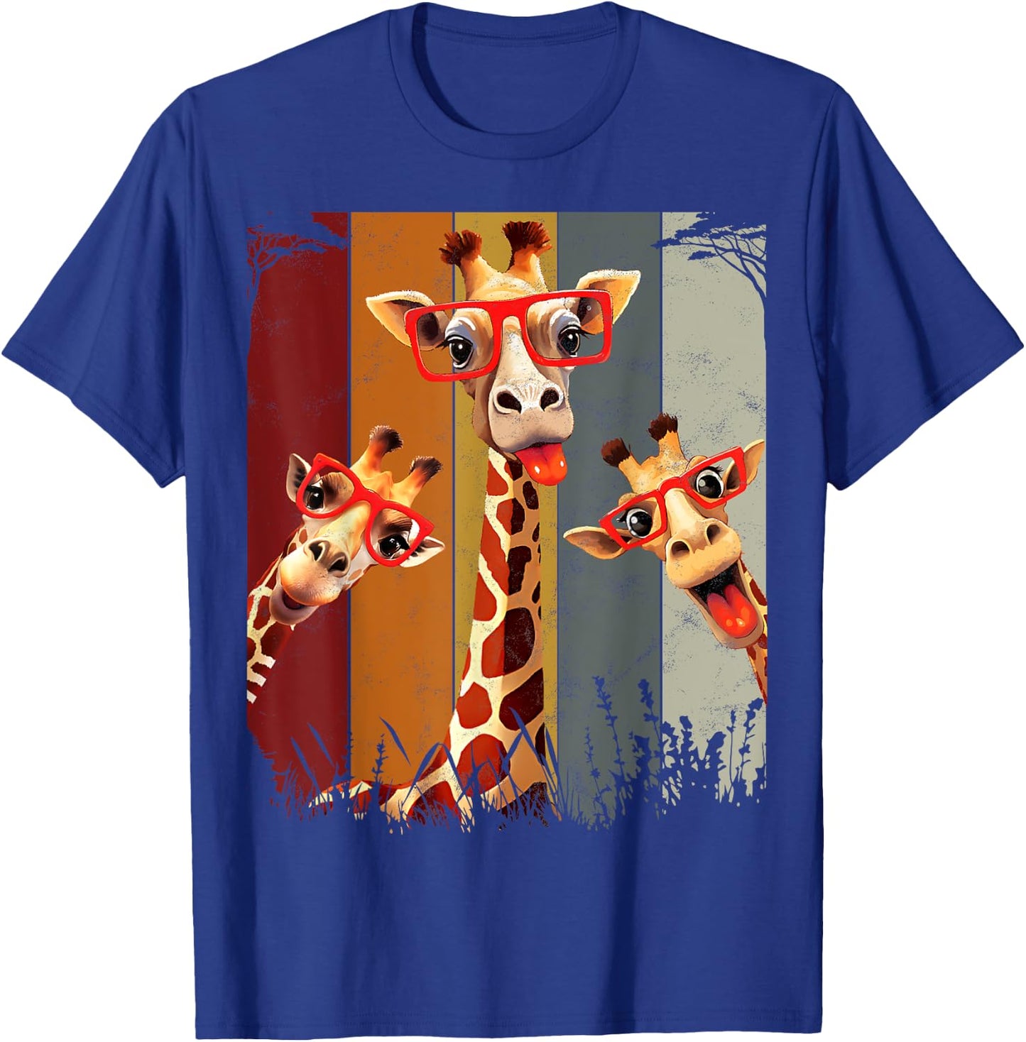 Funny Safari Animal Giraffe Shirt African T-Shirt - T-Shirt | Royal