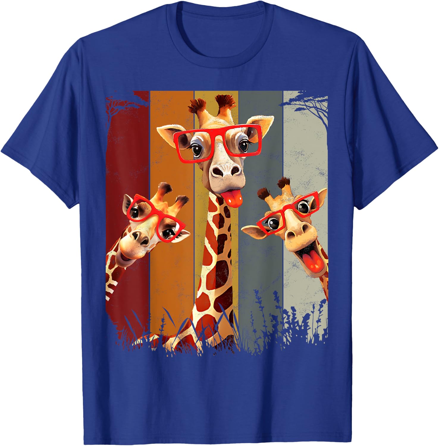 Funny Safari Animal Giraffe Shirt African T-Shirt - T-Shirt | Royal