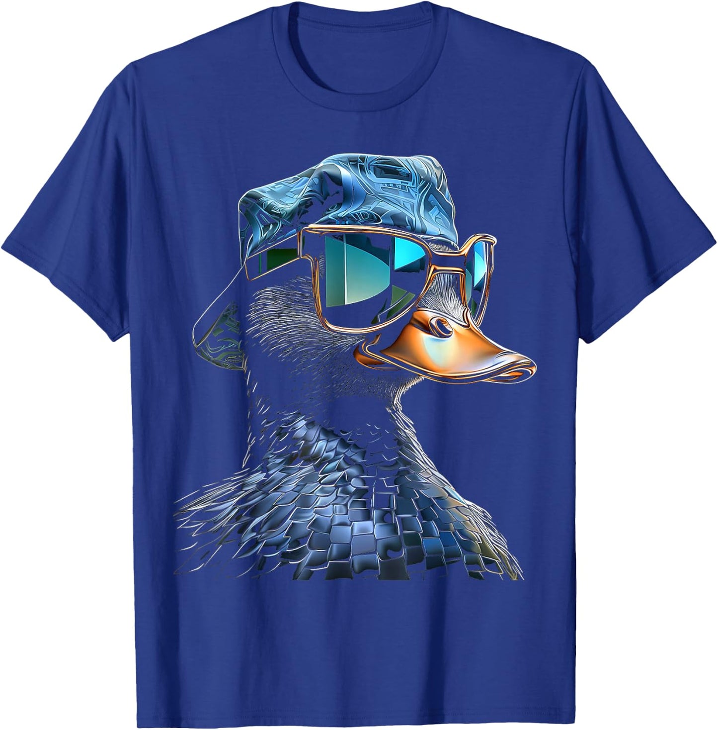 @n!mal Duck Fantasy Pixel Tierkunst Grafik Motiv Ente Schwarz S EU 37.5 T-Shirt - T-Shirt | Royal