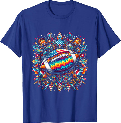 Tie-Dye American Football