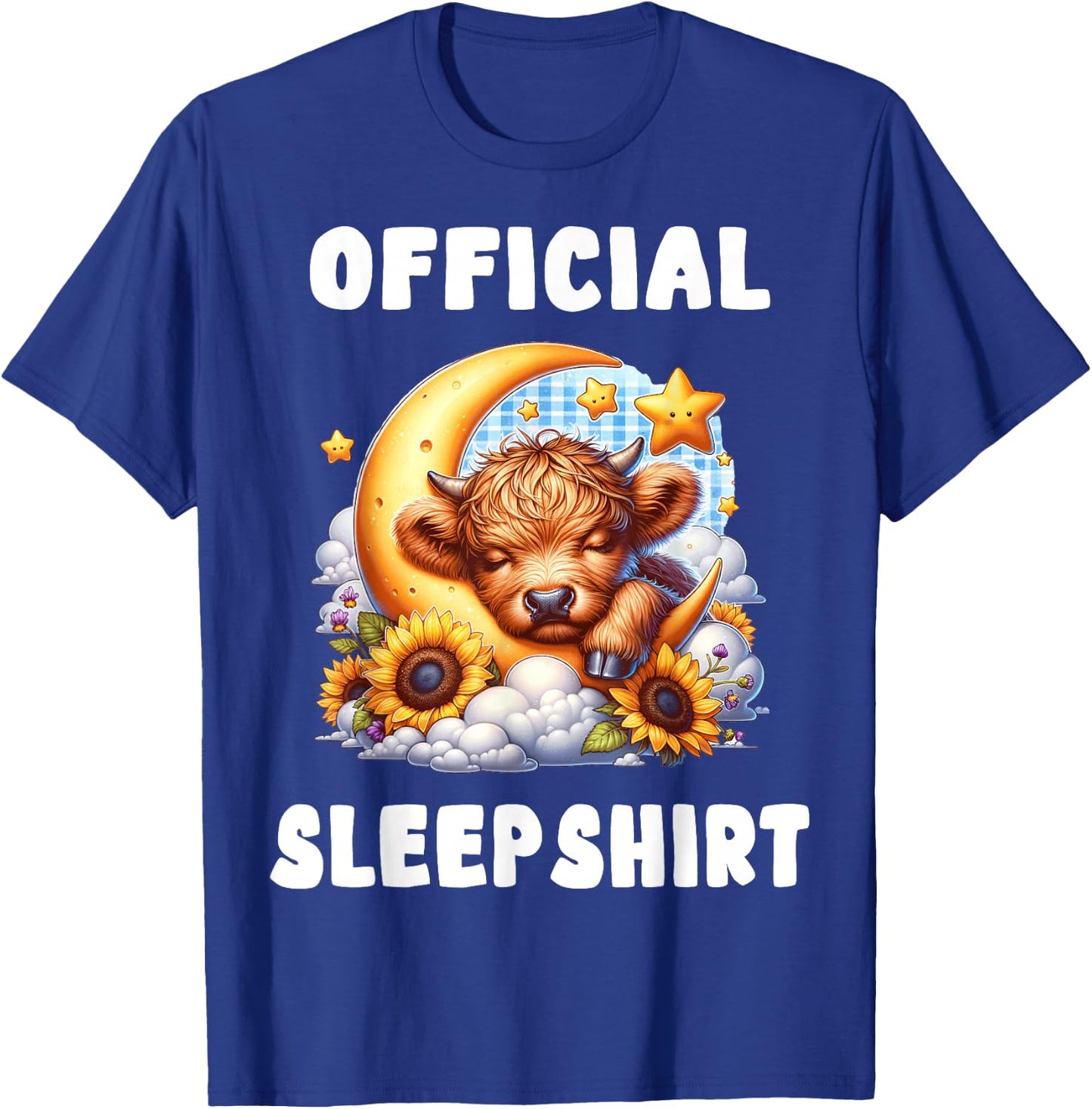 Highland_cow - Official Sleepshirt Pajamas Nightgown T-Shirt - T-Shirt | Royal