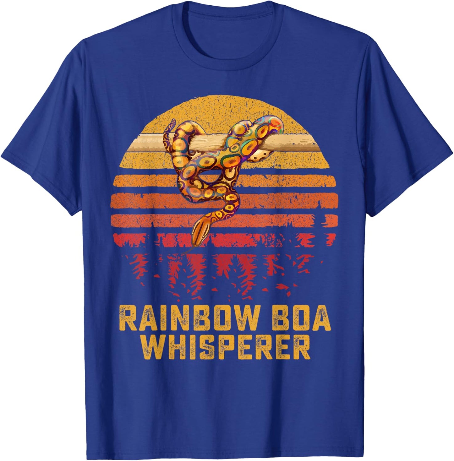 Rainbow Boa Whisperer Zoo Reptile Venom Snake T-Shirt - T-Shirt | Royal