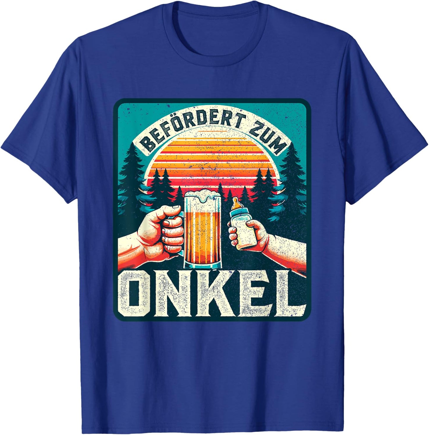 Werdender Onkel Bald Zukünftiger Onkel - Befördert zum Onkel T-Shirt - T-Shirt | Royal