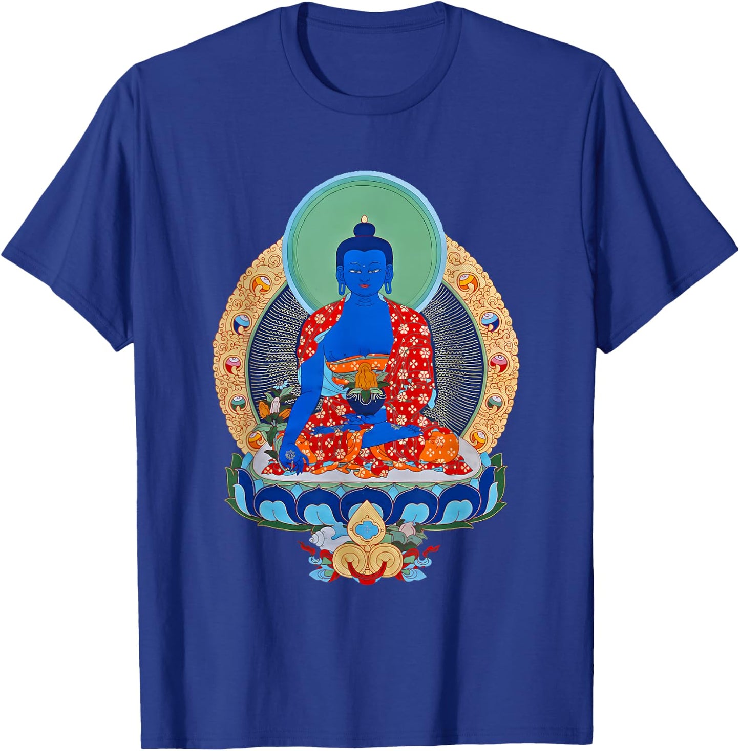 Vajrayana Tibetan Medicine Buddha T-Shirt - T-Shirt | Royal