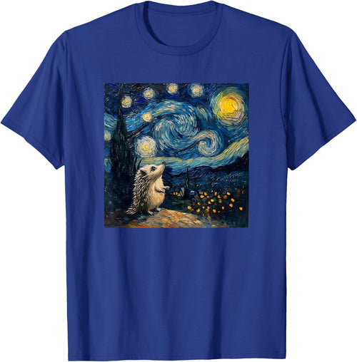 Cute Van Gogh Hedgehog Starry Night Funny Women & Men