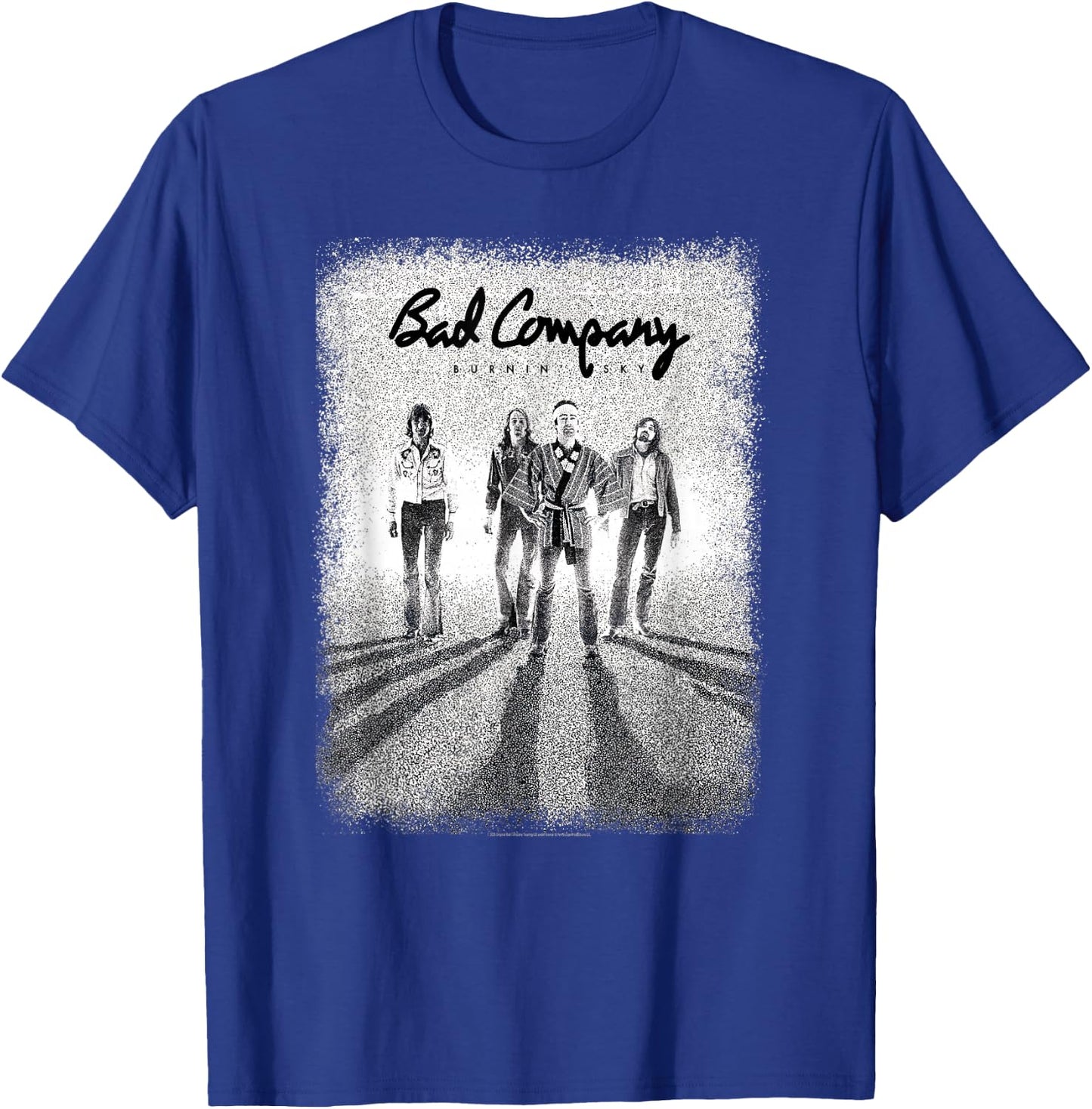Bad Company Burnin' Sky Photo T-Shirt - T-Shirt | Royal