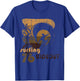 Retro Vintage Look Surfing Hideout 76 Surfer T-Shirt - T-Shirt | Royal