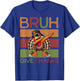 Bruh Give Thanks Retro Dabbing Turkey Thanksgiving Boys Kids T-Shirt - T-Shirt | Royal