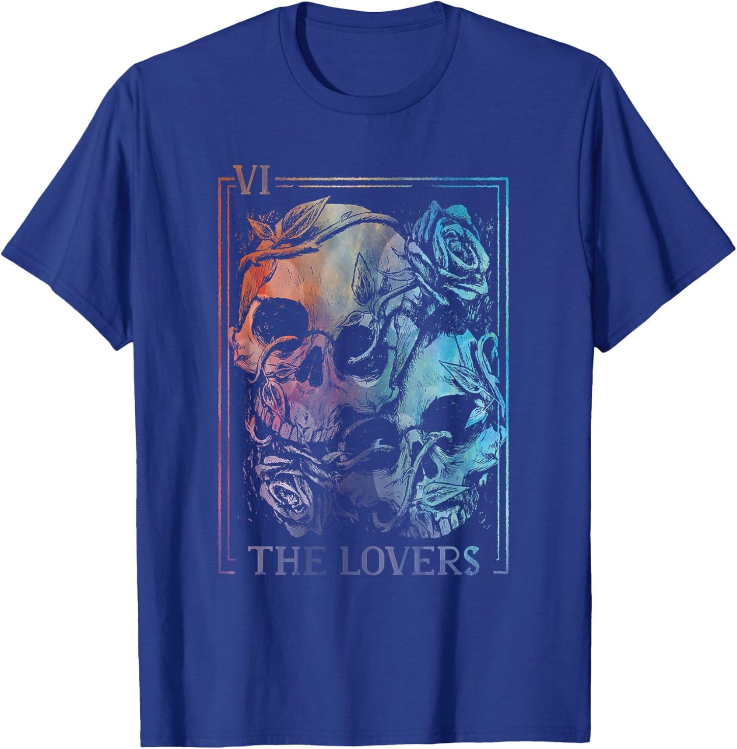 The Lovers Tarot Card Occult Goth Halloween Gothic Soulmate T-Shirt - T-Shirt | Royal