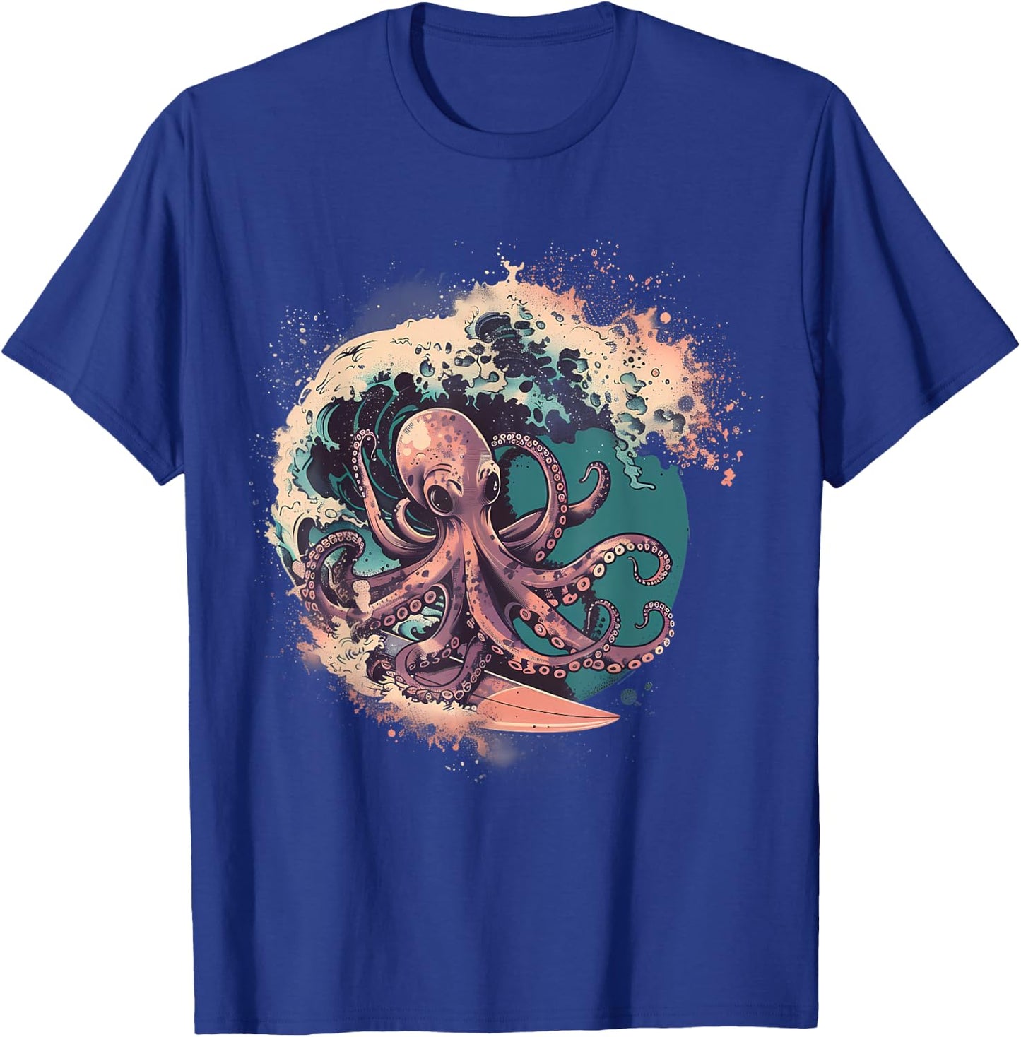 Cthulhu Sea Monster Ocean Sea Animal Octopus Lover Surfing T-Shirt - T-Shirt | Royal