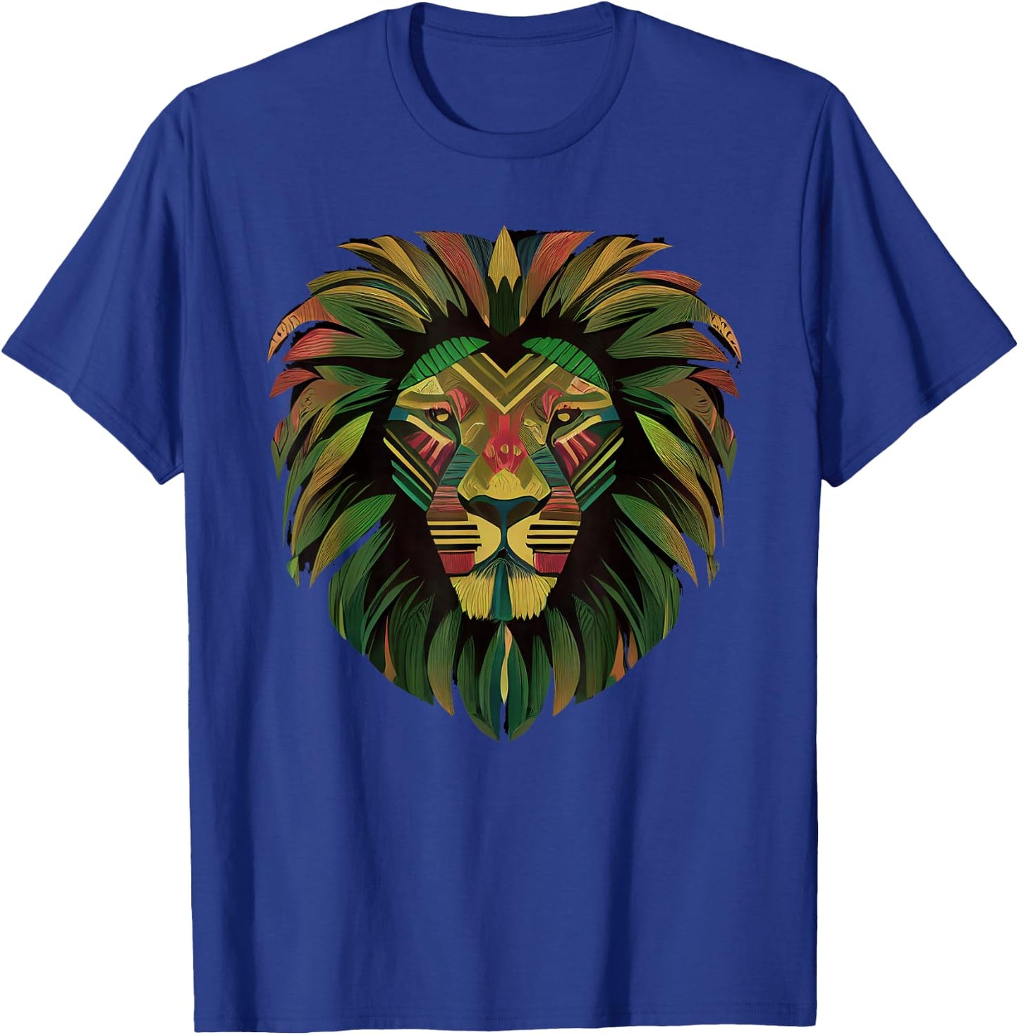 Vintage Leo Africa Lion Tribal Sign Kids Birthday Juneteenth T-Shirt - T-Shirt | Royal
