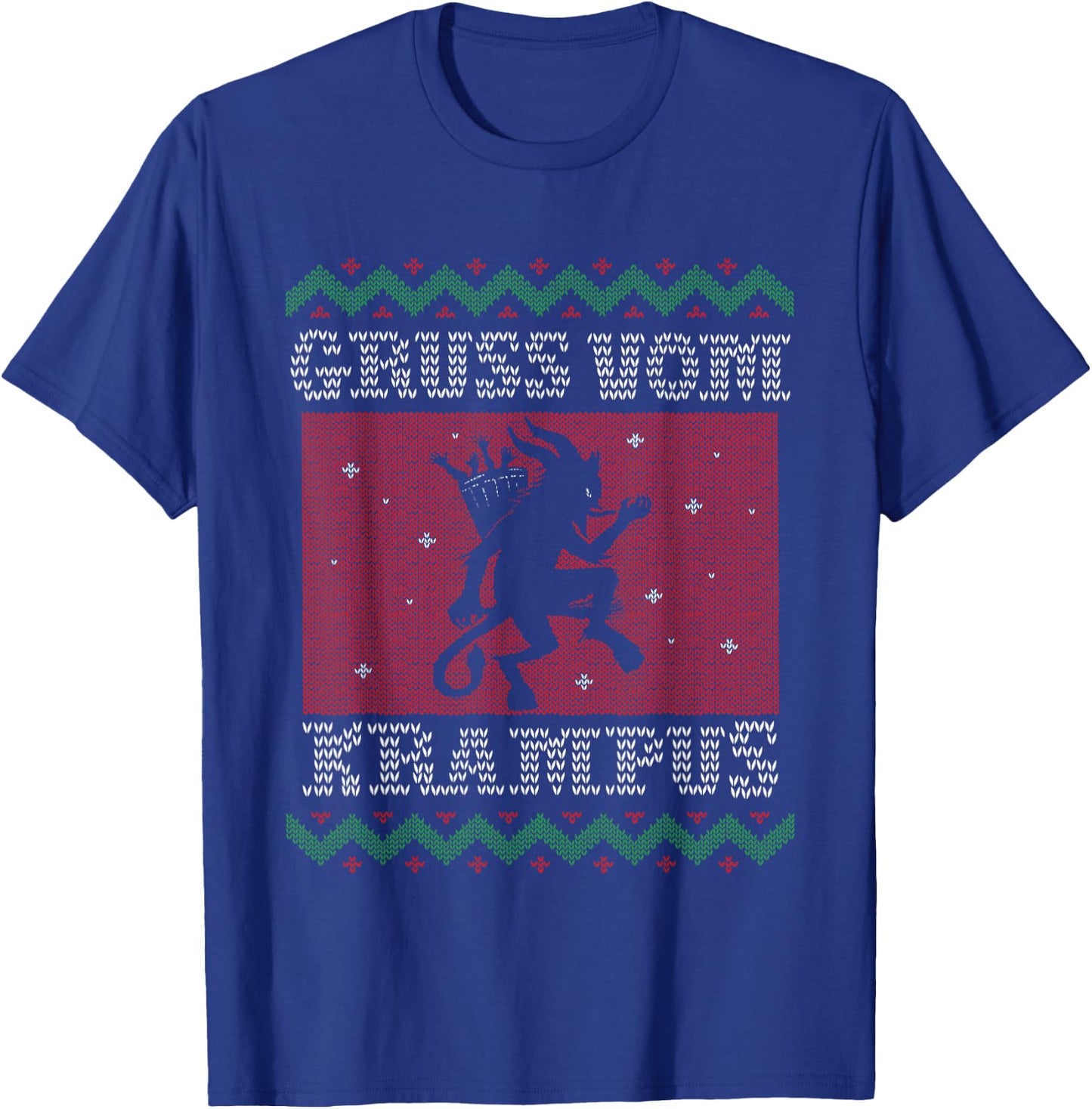 Retro Krampus Designs & Women Kramperl Christmas Demon Ugly Christmas Gruss Vom Krampus T-Shirt - T-Shirt | Royal