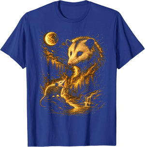 Opossum Boys Men Nature Animal Vintage Possum T-Shirt - T-Shirt | Royal