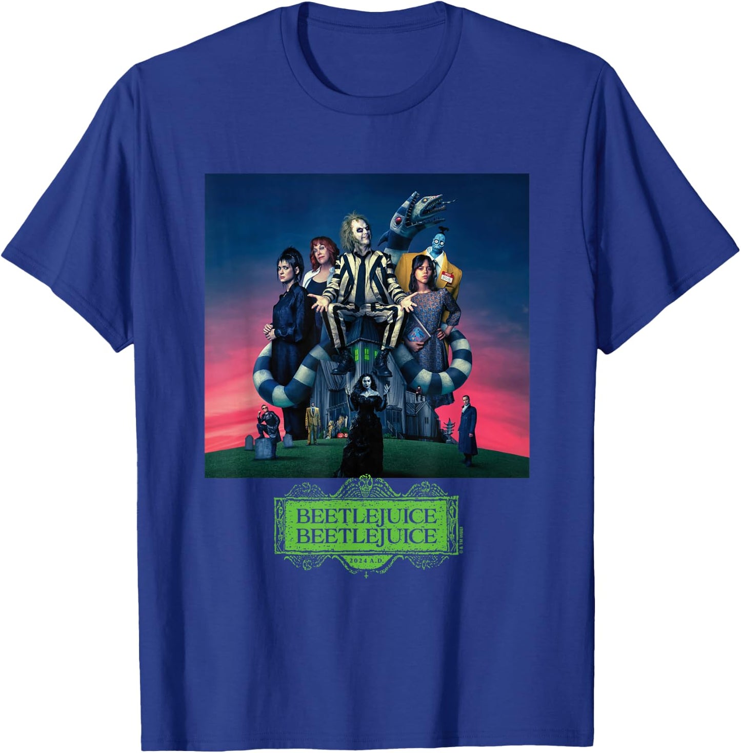 Beetlejuice Gangs All Here , Black, S T-Shirt - T-Shirt | Royal