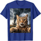 Funny Storm Chaser Cat Selfie Tornado Weather T-Shirt - T-Shirt | Royal