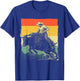 Cool Bull Riding Art Women Boys Cowboy Western Rodeo T-Shirt - T-Shirt | Royal