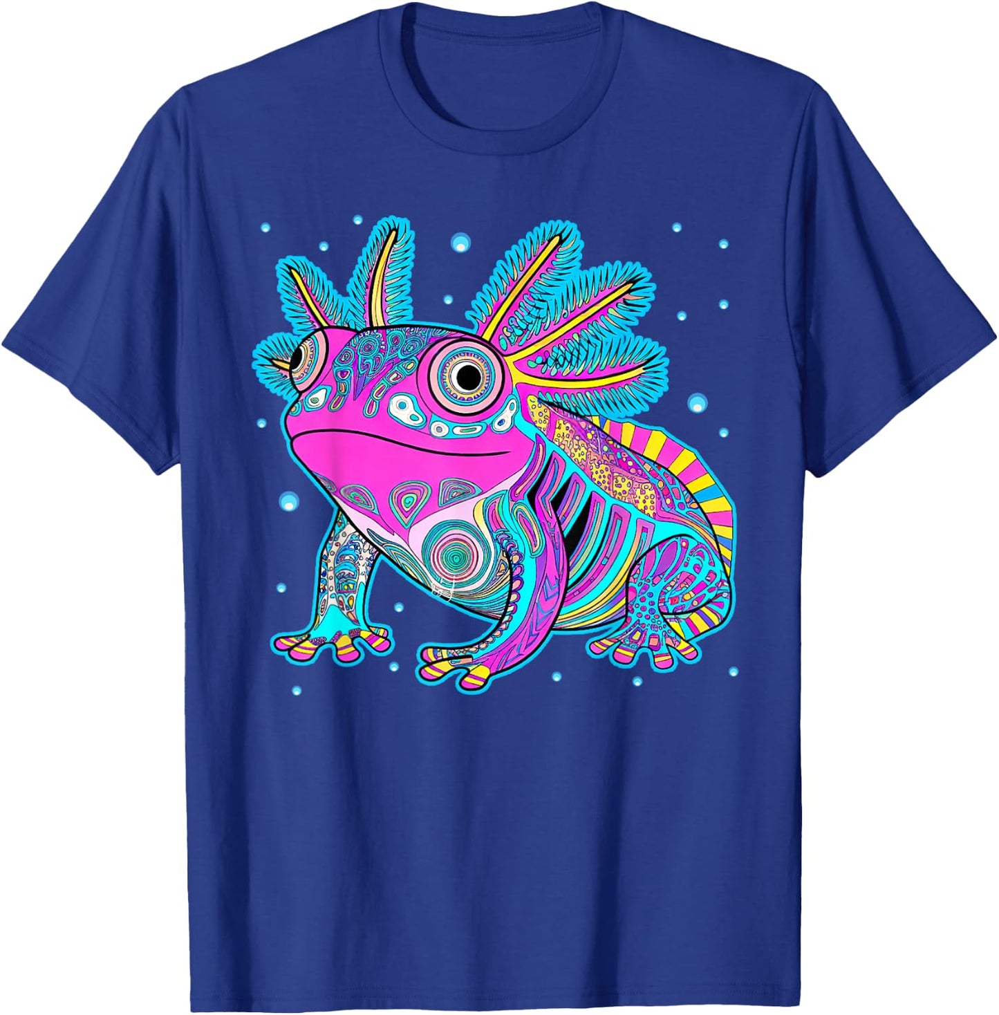 Axolotl Art Aztec Mexican Salamander Mexico Cinco De Mayo T-Shirt - T-Shirt | Royal
