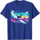 Llama Snowboarding Glitch - Funny Snowboard Lover T-Shirt - T-Shirt | Royal