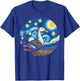 Duck Under Starry Night Sky Art Graphic Christmas T-Shirt - T-Shirt | Royal