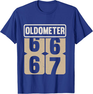 Vintage Legend 67 Years Old Oldometer 66-67 Men Women Bday T-Shirt - T-Shirt | Royal
