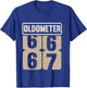 Vintage Legend 67 Years Old Oldometer 66-67 Men Women Bday T-Shirt - T-Shirt | Royal